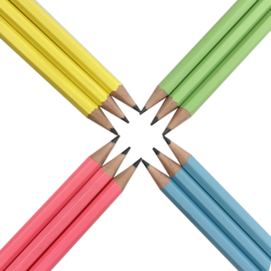 Ensemble <span class=keywords><strong>de</strong></span> 12 crayons hexagonaux en plastique HB personnalisables en usine, 4 couleurs macaron (jaune, vert, <span class=keywords><strong>rose</strong></span>, bleu), certifiés ODM OEM EN71 ISO - Product Image 1