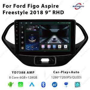 Autoradio Android con Schermo Touch da 9 Pollici, Lettore DVD, DSP, USB, Accessori per Ford <span class=keywords><strong>Figo</strong></span> Aspire Freestyle 2018 - Product Image 2
