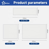Plafonnier LED encastré en tôle d'acier galvanisé blanc pour éclairage intérieur, idéal pour salles scolaires, bureaux et supermarchés – Excellent rapport qualité-prix
