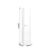 Armoire de rangement moderne en acier inoxydable Godrej pour chambre à coucher, démontable, pour vêtements domestiques
