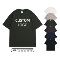 T-shirt Oversize en Coton Épais Streetwear de Haute Qualité avec Impression de Logo Personnalisé et Broderie Vierge