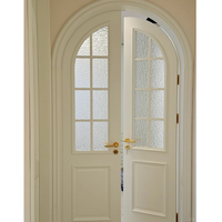 Portes Françaises Courbées en Fer, Style Européen Antique, Modernes, Sécurisées, en Verre Trempé, Simples ou Doubles, pour Extérieur et Intérieur de Maison