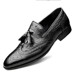 Zapatos Brogue de Otoño para Hombre, de Piel de Vacuno, con Punta Redonda, Estilo Inglés Vintage, con Borlas, Formales, para Negocios - Product Image 5