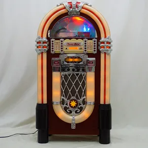 LED Light Jukebox CD Player Stereo USB/SD MP3 Player function