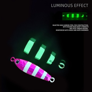 Señuelo Metálico Impreso de Alta Densidad, Duradero, Estilo Slow Pitch para Salmón, Marlín, Lubina, Tiburón y Peces de Agua Salada - Uso en Lago - Product Image 6