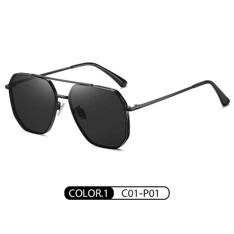 Brillante pieza negro y gris C01-P01