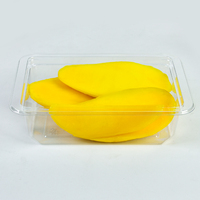 Boîte d'emballage jetable pour fruits frais coupés, en PET transparent, avec couvercles – Vente chaude