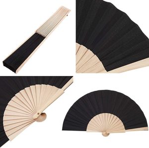 Abanico Plegable de Cuero Personalizable - Abanico Portátil para Bodas y Eventos (<span class=keywords><strong>CALESA</strong></span>) (Naranja, Paquete de 10) (China) - Product Image 5