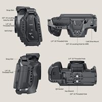   Cage pour Blackmagic Design Cinema 6K, uniquement pour BMCC 6K, anti-déformation, anti-rayures, conception à accès total - 4785