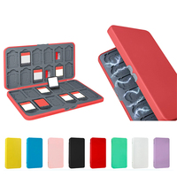 Boîte de rangement pour cartes avec 24 emplacements pour cartes de jeu et 24 emplacements pour cartes Micro SD pour Nintendo Switch 2/Switch OLED/Lite