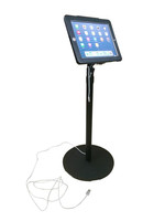 Kiosque gratuit pour tablette réglable en hauteur pour présentoir ipad de 9.7 pouces verrouillé