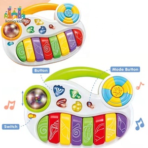 Nouveautés Konig Kids : <span class=keywords><strong>Piano</strong></span> pour bébé en plastique ABS <span class=keywords><strong>avec</strong></span> lumières et musique pour l'éducation de la petite enfance, unisexe - Product Image 1
