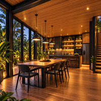 Nouvelle maison modulaire conteneurisée de type double étage, de haute qualité, pour l'Australie, avec chambre et restaurant en conteneur maritime