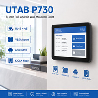 Tableta Android UTAB P730 de 8 Pulgadas para Vehículos, con Pantalla Táctil, PoE RJ45, para Sistema de Despacho de Flotas