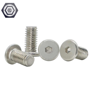 A2 thép không gỉ Hex ổ cắm siêu mỏng phẳng Wafer Đầu Nắp vít Allen Bolt vít Doanh kết nối inch biaungdo Đầu Phẳng - Product Image 4