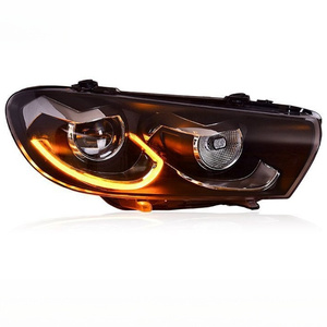 Cho Volkswagen Scirocco Đèn pha lắp ráp 09-14 sửa đổi ngày chạy ánh sáng lần lượt tín hiệu LED Đèn Pha Phụ Kiện Xe Hơi - Product Image 5
