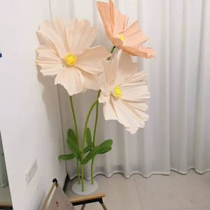 Décoration de mariage en gros, fleurs géantes blanches, fleurs artificielles géantes, magasin de mariage, présentoir de magasin, fleurs en papier géantes - Product Image 4