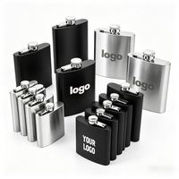YS99 Vente en gros de flacons à liqueur personnalisés avec logo, différentes capacités, flacons à whisky pour hommes, bouteilles à vin, flacons à liqueur en acier inoxydable
