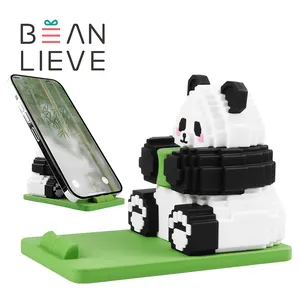 크리 에이 티브 디자인 Pvc 귀여운 만화 동물 팬더 전화 홀더 태블릿 브래킷 휴대 전화 스탠드
