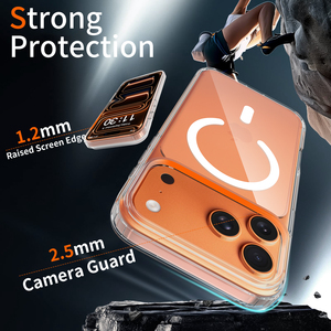 Fundas para Celular <span class=keywords><strong>iPhone</strong></span> 17 <span class=keywords><strong>Pro</strong></span> <span class=keywords><strong>Max</strong></span>, Transparentes, Resistentes a Impactos, Carga Inalámbrica, Magnéticas, Anti-Amarilleo - Product Image 5