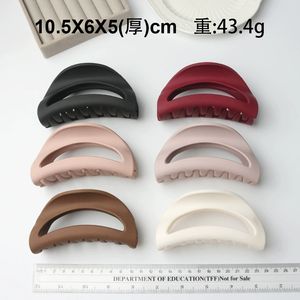 Fermacapelli a Forma di D in Silicone da 10,5 cm con Forcina sul Retro della Testa, Clip per Capelli in Tinta Unita per Ragazze - Product Image 4
