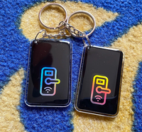 Kit de système de contrôle d'accès porte-clés 13.56MHz PVC RFID IC M1 S50 jeton de carte porte-clés de présence inscriptible NFC