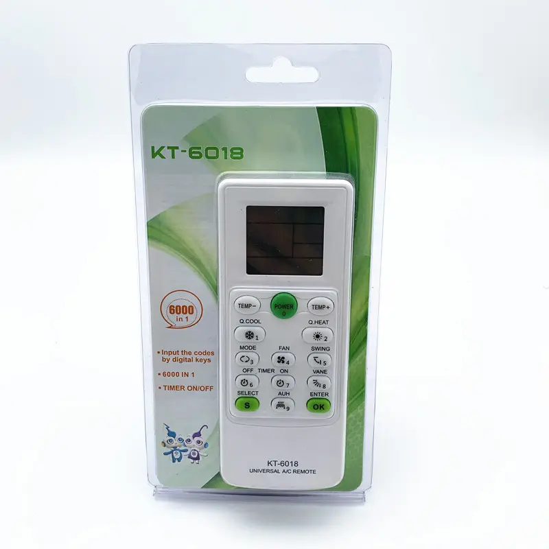 High quality Universal 6000 codes in 1 Air Conditioner Remote Control KT-6018