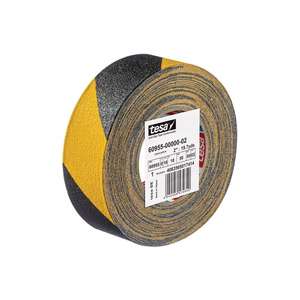 Adhesivos antideslizantes tesa. Cinta extremadamente flexible 60955 negro/amarillo longitud 18 m, ancho 50 mm - Product Image 2