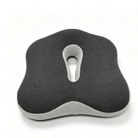 Coussin carré respirant en mousse à mémoire de forme avec maille anti-acariens, fermeté moyenne, pour chaise de bureau, voiture, utilisation multi-scènes