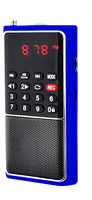 LCJ L-338 Ukuran Saku Mini Sepeda Motor Skuter Sepeda Motor USB/TF Mp3 Player dengan Speaker untuk Sepeda Motor