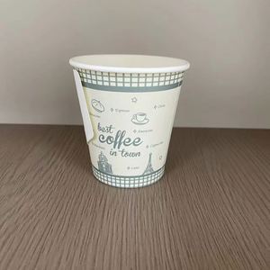 Gobelets à café en carton biodégradable de 2,5 oz avec couvercles en PP, impression personnalisée du logo, vente en gros, écologiques et jetables - Product Image 3