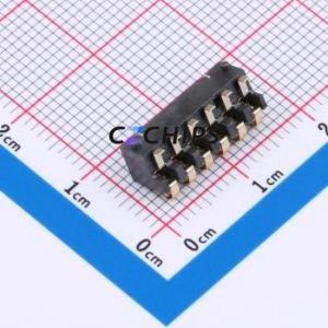 GT-BTP25006-0450A-010A Blade/Spring Contact Battery Connector SMD,P=2.5mm Connector Spring Contact Type 2.5mm 6P Vertical Mount - Product Image 2