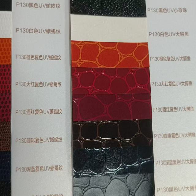Long-Fiber Grid Pattern Crocodile Textured Dyed Leather Paper for Bookbinding