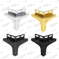 WINSTAR Langlebige Qualität Y-Form Möbel Beine Dreieck Schrank Füße Gold Chrom Schwarz Sofa Bein mit Platte