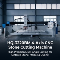 Scie à pont automatique 4 axes CNC 4+1 pour la découpe de dalles de granit et de marbre