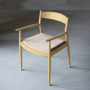 Sedia da Pranzo in Legno Massello <span class=keywords><strong>e</strong></span> Pelle Stile Nordico con Braccioli <span class=keywords><strong>e</strong></span> Schienale Design Minimalista Moderno per Hotel <span class=keywords><strong>e</strong></span> Uso Domestico - Product Image 5