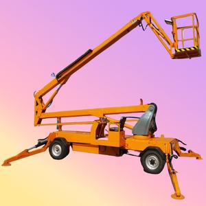 Recolectores de cerezas remolcables de 16m de alcance, plataforma elevadora de araña, remolque de recogida manual, Mini elevador de pluma de trabajo aéreo - Product Image 2