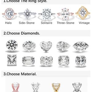 Anillo de Compromiso y Matrimonio de Oro Sólido de 18K con Esmeralda Cultivada en Laboratorio de Corte Esmeralda de 7x9mm, Certificado por Terceros, Clásico, Fino y Único - Product Image 5