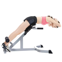 Banc d'entraînement multifonctionnel tout-en-un SP en acier pour abdominaux, hyperextension dorsale et chaise romaine unisexe