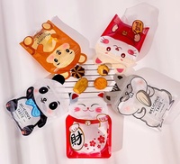 Sachet d'emballage de bonbons personnalisé imprimé, forme spéciale, brillant, forme irrégulière, découpé, en Mylar, avec fermeture éclair, pochette autoportante, résistant à l'humidité