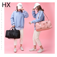 Sacs de sport de voyage pour femmes, sacs de sport à bandoulière, sacs de sport personnalisés avec logo, imperméables, bon marché, roses, avec sac à chaussures, bagages pour femmes