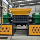 Broyeur de pneus automatique à double arbre, concasseur de pneus usagés à double arbre pour le recyclage de granulés de caoutchouc, homologué CE