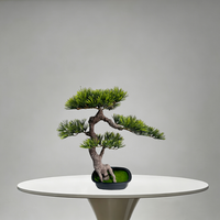 Künstlicher Bonsai-Baum, Kunsttannenbaum mit Töpfen für Zuhause, Tisch, Büro, Schreibtisch, Regal, Wohnzimmer, Bauernhaus-Dekorationen