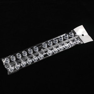 Juego de 24 puntas de muestra de color de base plana con superficie de diamante, tablero de exhibición largo de plástico para práctica de esmalte de uñas en salón, herramienta de exhibición de gel. - Product Image 4