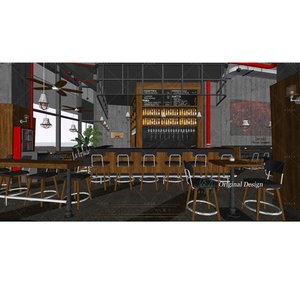 Servicio de Diseño de Interiores moderno de lujo italiano, servicio de renderizado 3D, decoración de restaurante, diseño de interiores - Product Image 3
