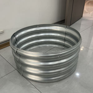 Unit penyimpanan luar ruangan bergaya, Pot tanaman bunga tempat tidur taman mengangkat logam untuk ubin Taman - Product Image 4