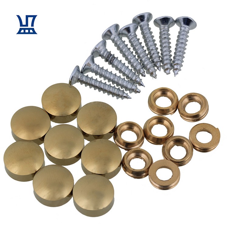 BQLZR Бесплатная доставка 8 шт. горячая Распродажа яркие золотые антикварные зеркальные декоративные гвозди из чистой меди 16 мм