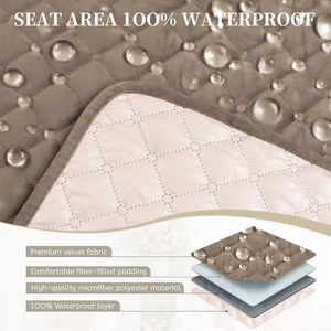 Housse de canapé d'angle en velours personnalisable, antidérapante, imperméable, adaptée aux animaux domestiques, à carreaux, avec poche, <span class=keywords><strong>pour</strong></span> salon - Product Image 2