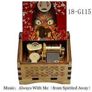 Carillon Automatico di Spirited Away, Scatola Musicale <span class=keywords><strong>in</strong></span> Legno con Melodia 'Always With <span class=keywords><strong>Me</strong></span>', Giocattolo a Molla per Bambine, Regalo di Compleanno, Decorazione per la Casa - Product Image 6