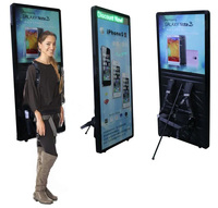Affiche publicitaire LED portable pour la marche en extérieur, sac à dos LED, panneau publicitaire humain pour événements
